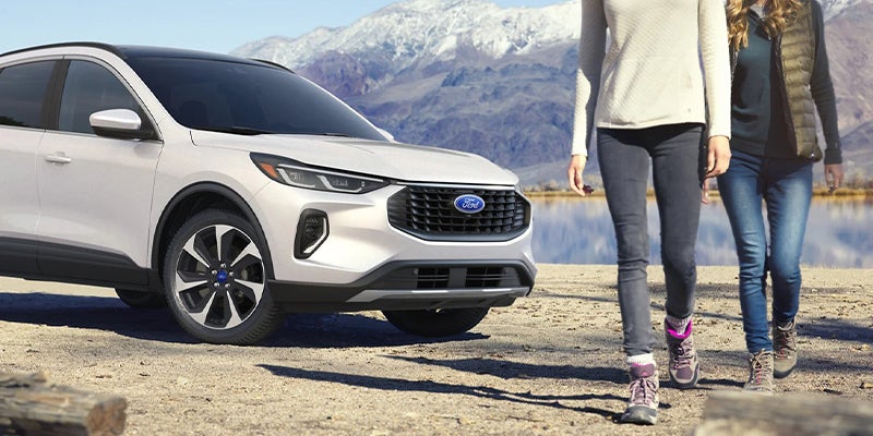 A white 2023 Ford Escape.