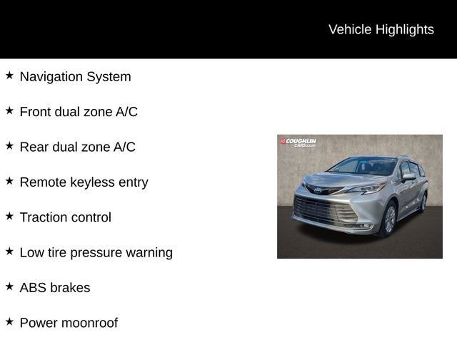 2021 Toyota Sienna Platinum 7 Passenger
