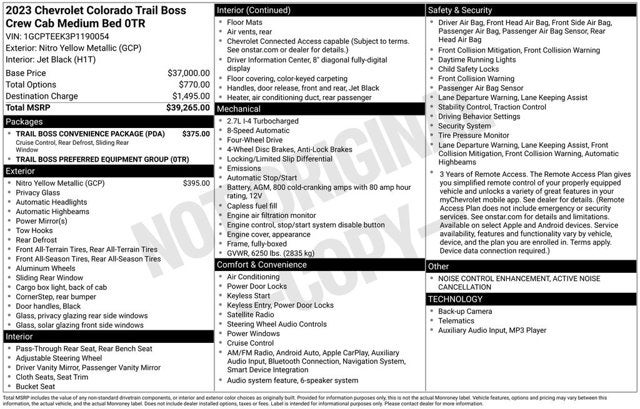 2023 Chevrolet Colorado 4WD Trail Boss
