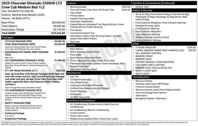 2025 Chevrolet Silverado 2500HD LTZ