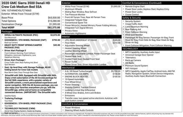 2020 GMC Sierra 3500HD Denali