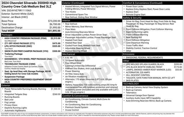 2024 Chevrolet Silverado 3500HD High Country
