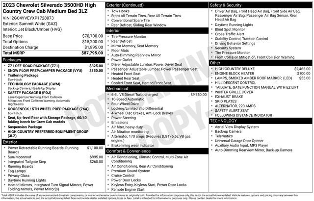 2023 Chevrolet Silverado 3500HD High Country