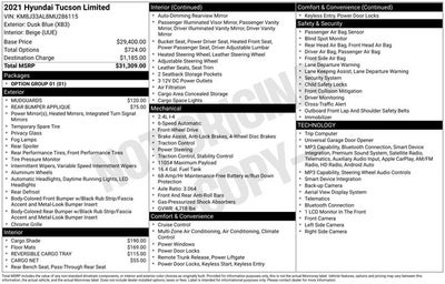 2021 Hyundai Tucson Limited