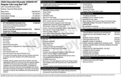 2020 Chevrolet Silverado 3500HD Work Truck