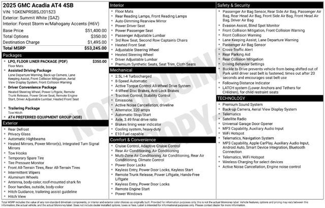 2025 GMC Acadia AWD AT4