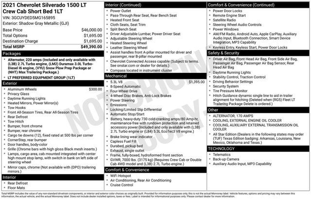 2021 Chevrolet Silverado 1500 LT