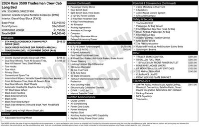 2024 RAM 3500 Tradesman