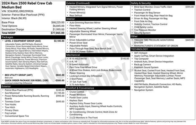 2024 RAM 2500 Rebel