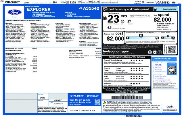 2027 Ford Explorer Platinum