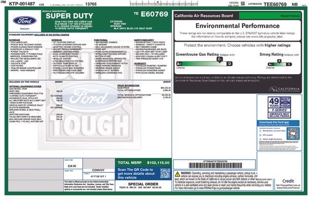 2026 Ford F-450SD Platinum DRW