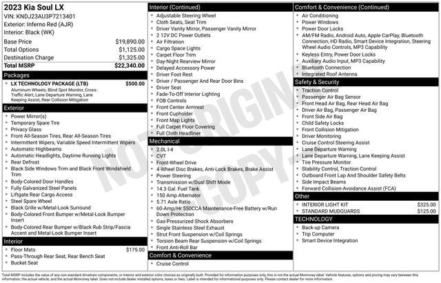 2023 Kia Soul LX