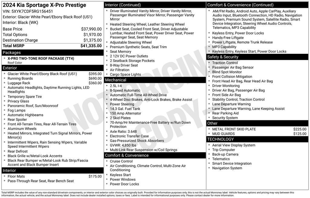 2024 Kia Sportage X-Pro Prestige