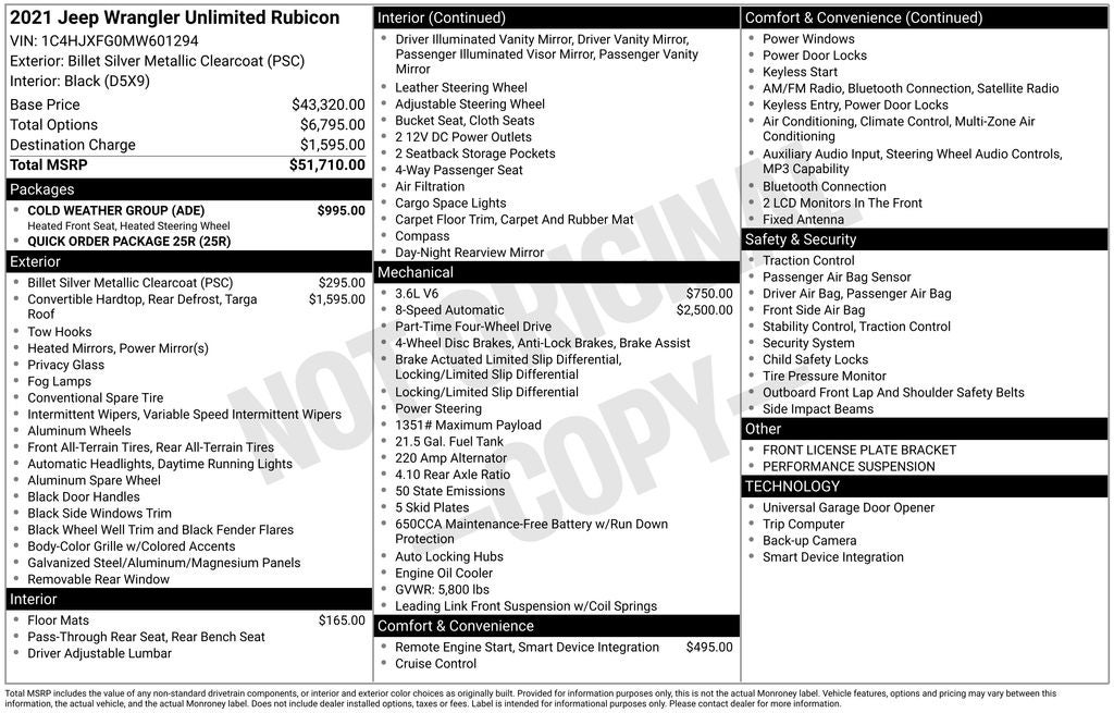 2021 Jeep Wrangler Unlimited Rubicon