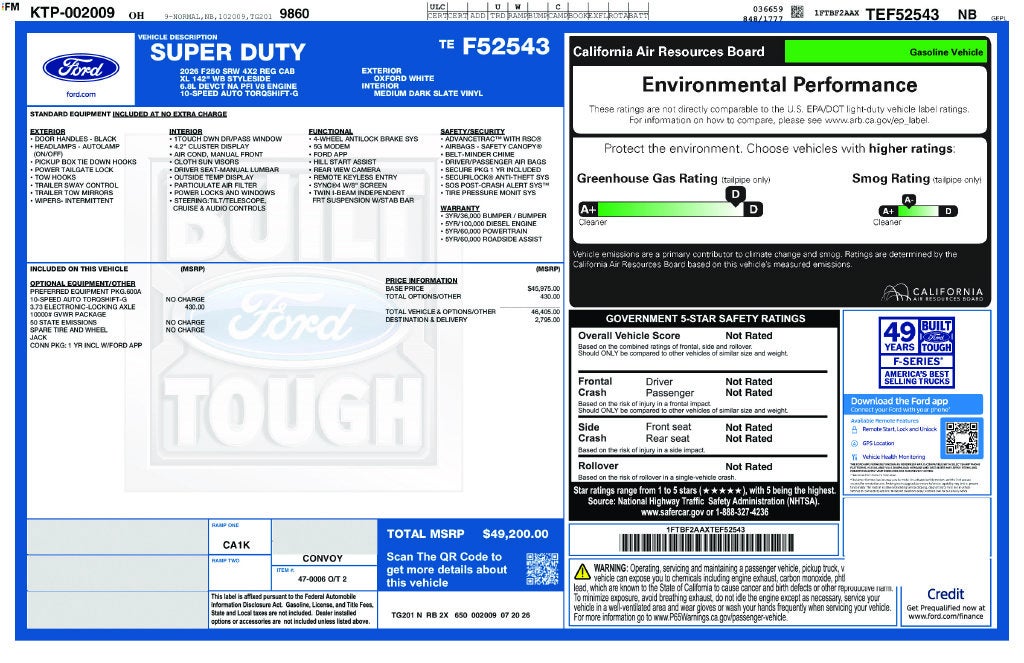 2026 Ford F-250SD XL