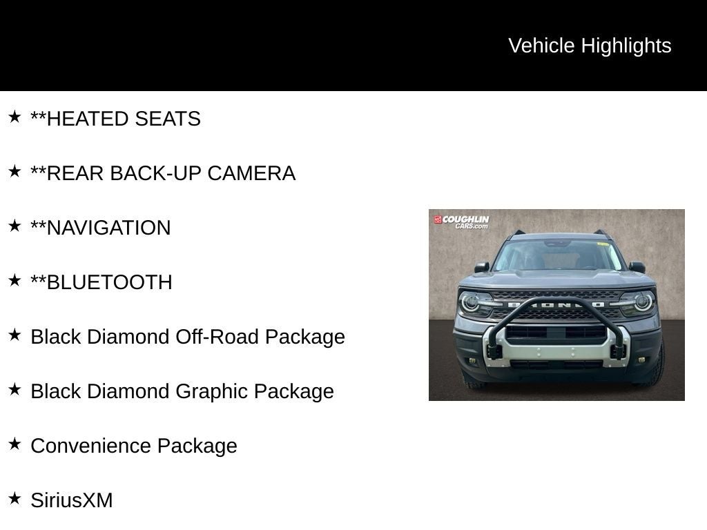 2025 Ford Bronco Sport Big Bend 4WD