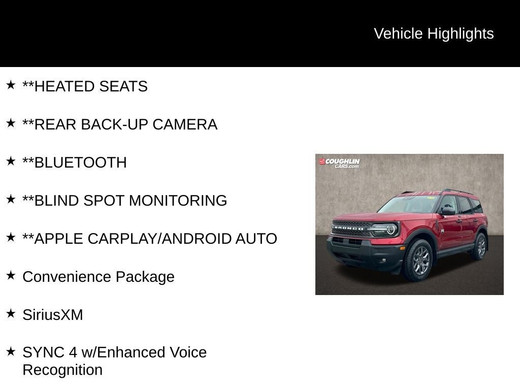 2025 Ford Bronco Sport Big Bend 4WD