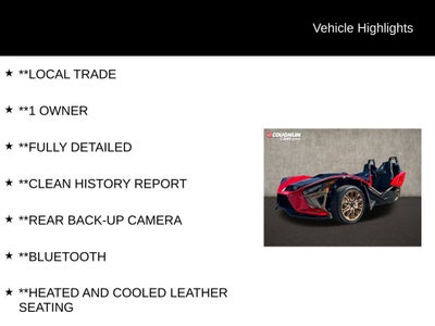 2022 Polaris Slingshot Signature Limited Edition AutoDrive