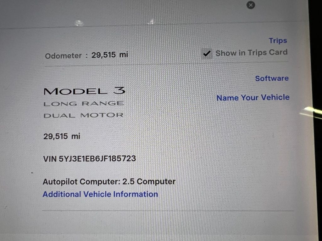 2018 Tesla Model 3 Long Range Long Range