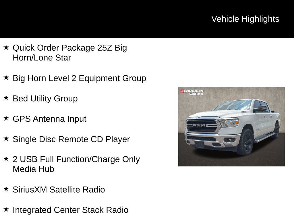 2019 RAM All-New 1500 Big Horn/Lone Star