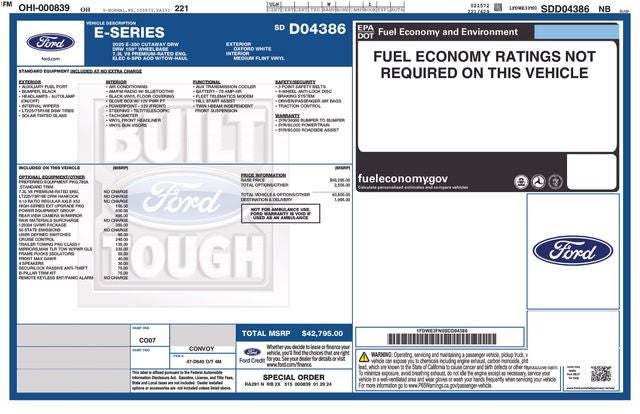 2025 Ford E-350SD Base Cutaway