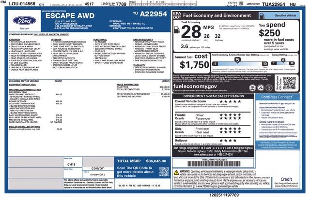 2026 Ford Escape ST-Line
