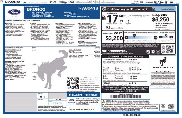 2024 Ford Bronco Wildtrak
