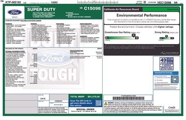 2027 Ford F-350SD Lariat DRW