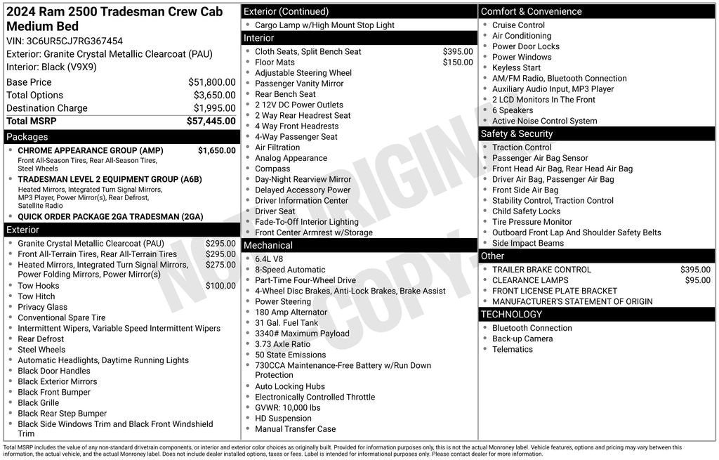 2024 RAM 2500 Tradesman