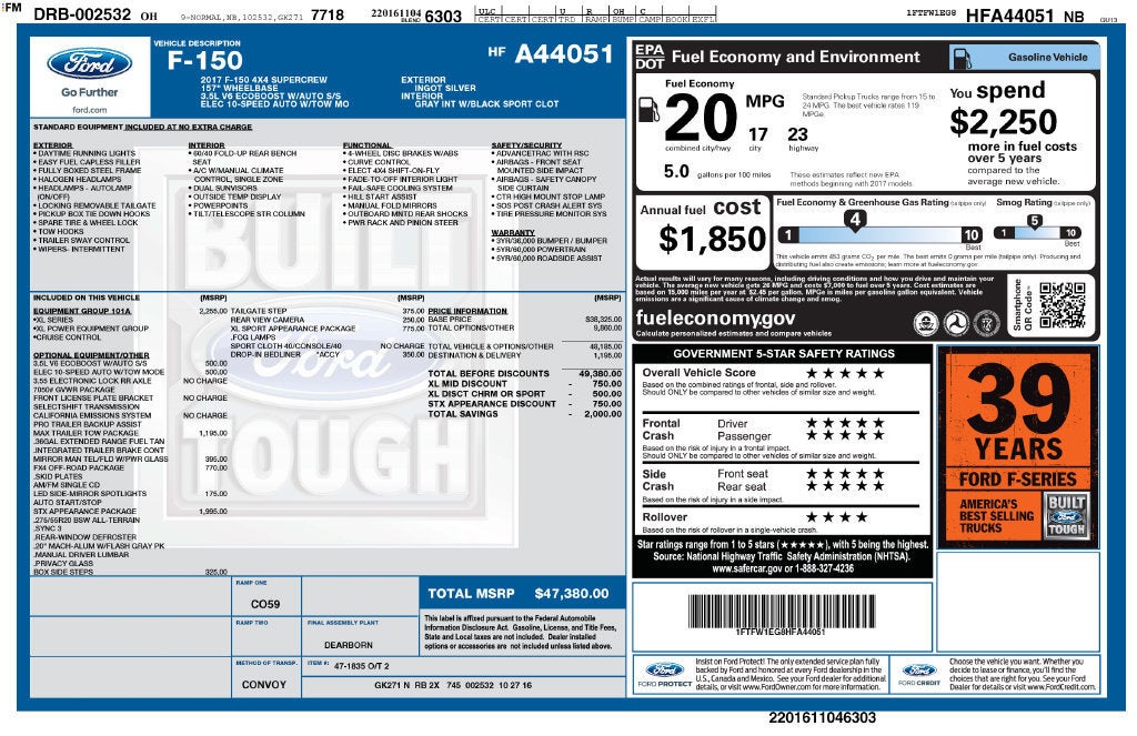2017 Ford F-150 XL
