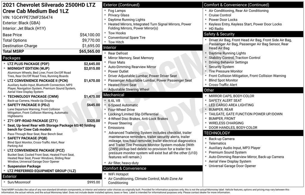 2021 Chevrolet Silverado 2500 HD LTZ