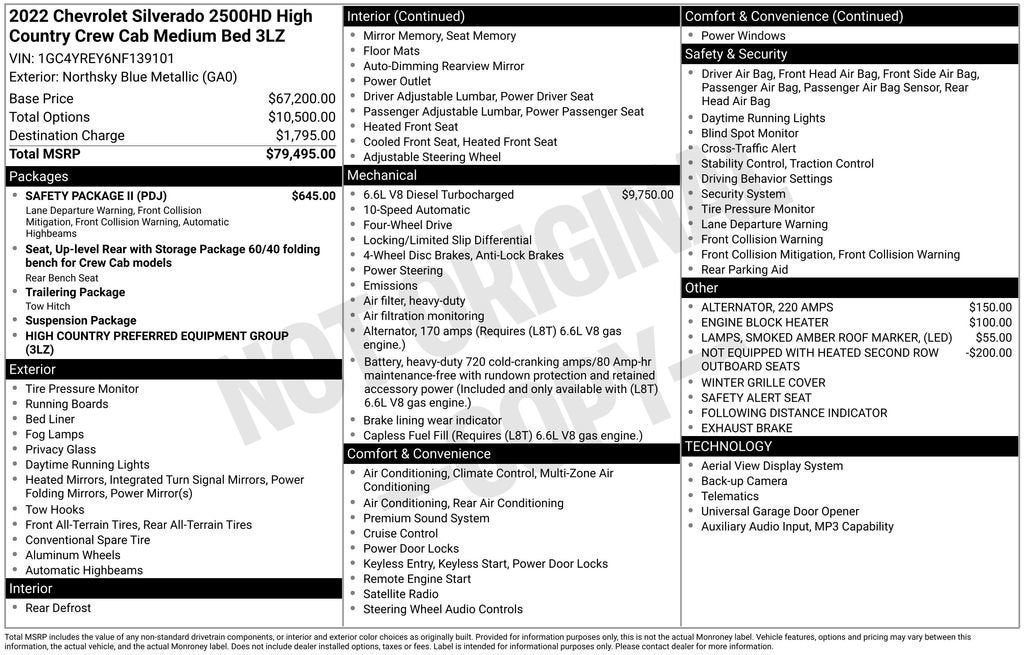 2022 Chevrolet Silverado 2500 HD High Country
