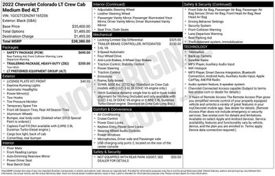 2022 Chevrolet Colorado 4WD LT