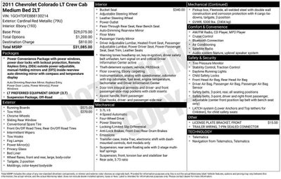 2011 Chevrolet Colorado LT w/2LT