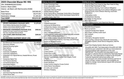2025 Chevrolet Blazer RS