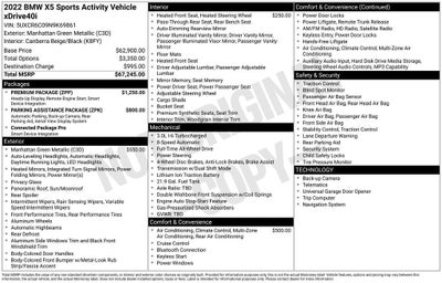 2022 BMW X5 xDrive40i