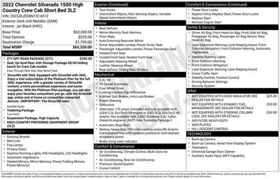 2022 Chevrolet Silverado 1500 High Country