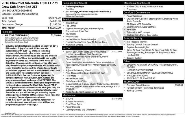 2016 Chevrolet Silverado 1500 LT