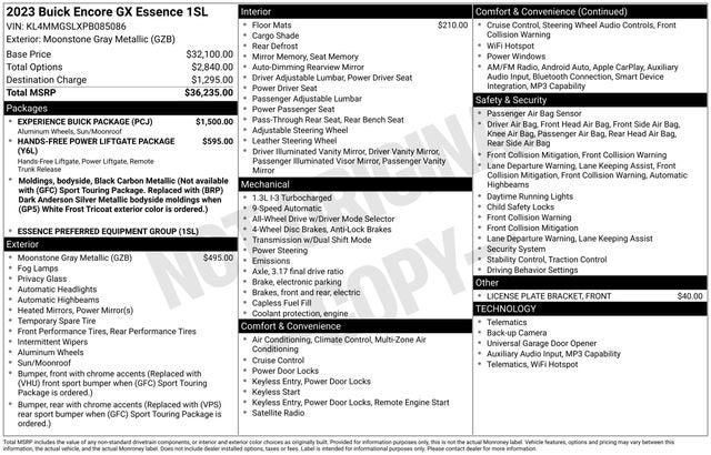 2023 Buick Encore GX Essence