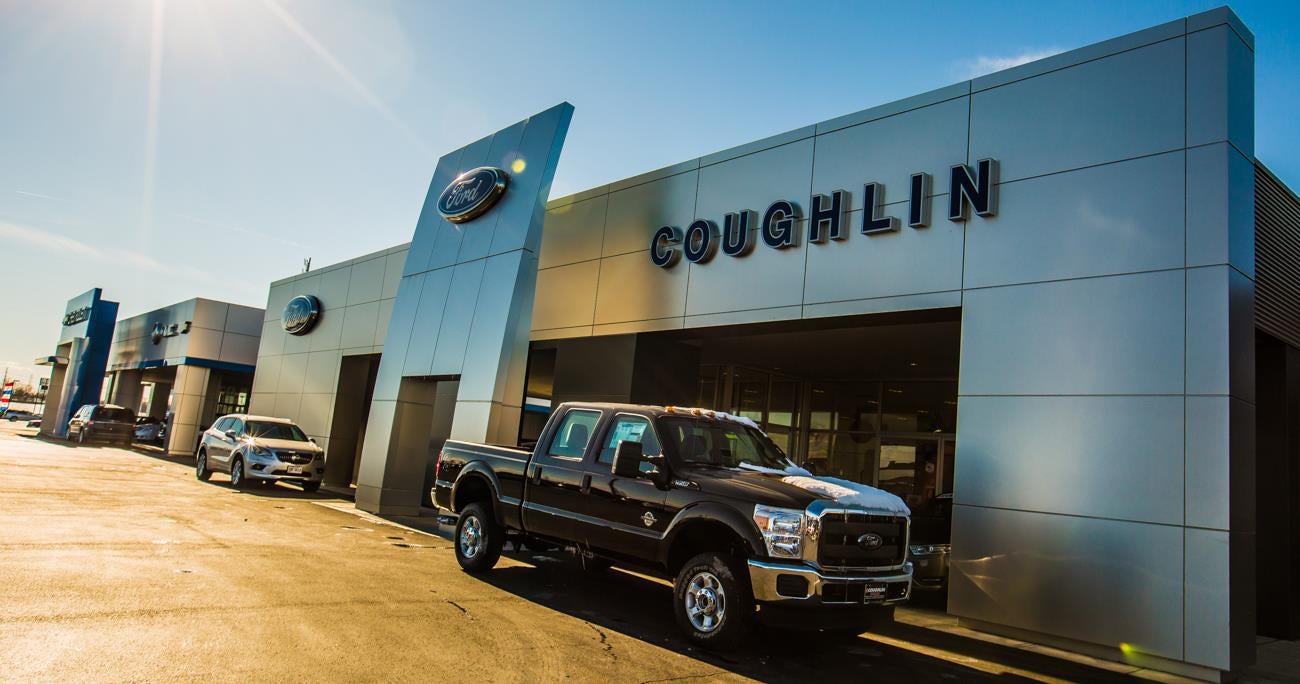 Trucks In Front Of Coughlin Ford of Circleville Dealership